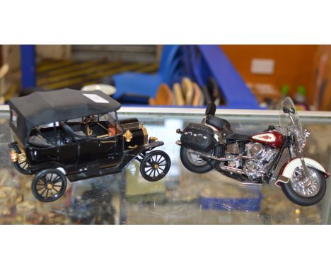 FRANKLIN MINT MODEL FORD T &amp; HARLEY DAVIDSON     