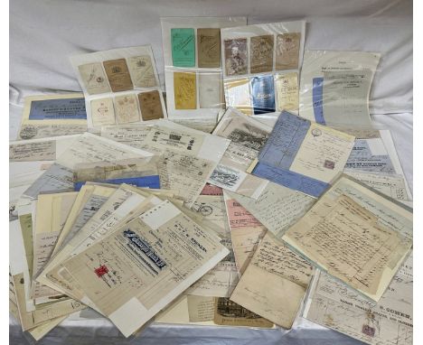 Local interest: A large quantity of Hull Bill Heads dating from 1840 to approx. 1935 to include R Witty &amp; Son, Joseph Tod