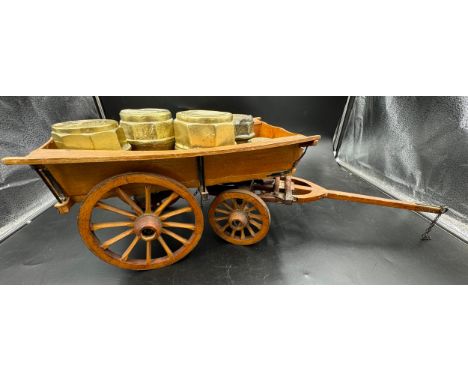 A collection of 5 Brass Wagon/Cart Axle Hubs to include Ogram of Lund and Harrison of Hull along with a scratch built model o