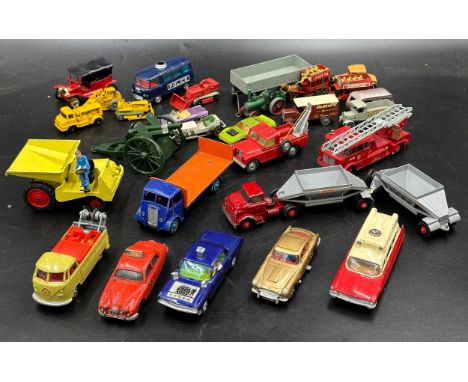 Various Diecast models to include Corgi 437 superior ambulance, 497 Oldsmobile Super 88, 213 Jaguar 2.4 litre fire service ca