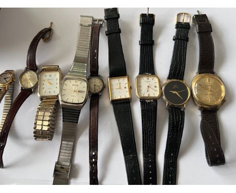 Watches to include Starlon Executive, Accurist, Rotary, Ingersoll, Oris etc. (9) 