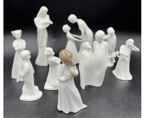 Various figurines to include Moments by Coalport, Sleepyhead, My Treasure, Special Moment, Just For You, Royal Doulton Images