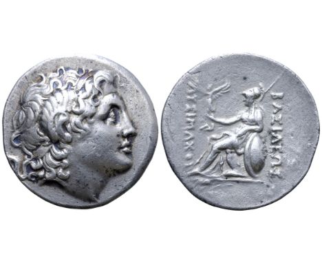 Bithynia, Kalchedon AR Tetradrachm. Circa 260-230 BC. In the name and types of Lysimachos of Thrace. Head of the deified Alex