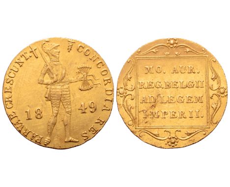 Russian Empire, time of Nikolai I Pavlovich (1825-1855) AV Ducat. In the types of the Netherlands trade coinage. St. Petersbu
