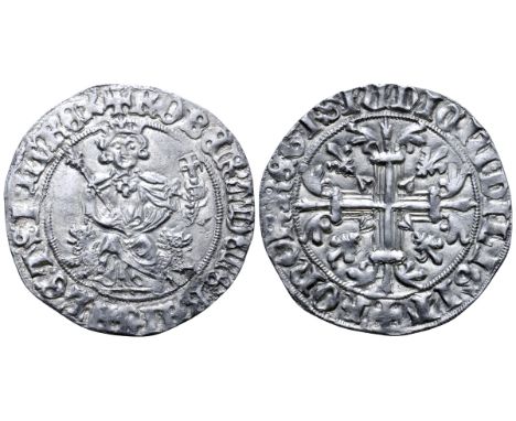Italy, Napoli (Regno). Roberto I (1309-1343) d'Angiò AR Gigliato. Circa 1309-1317. + ROB?RT D?I GRA I?RL ?T SICIL R?X, Robert