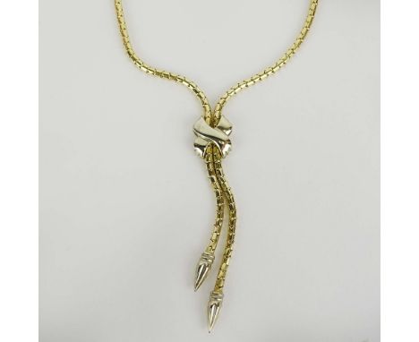 Vintage 14 Karat Yellow Gold Tassel Necklace. Signed 14K. Good condition. Measures 22 inches long. Approx. weight: 10.15 penn