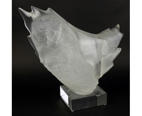 Michael Wilkinson (b.1949) Lucite sculpture "Three Faces" Signed Michael Wilkinson, numbered 94/300 and dated 1988 MW. Good c