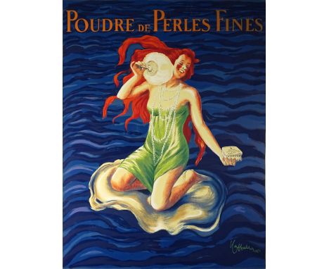 after: Leonetto Cappiello, French (1875-1942) color lithograph, Poudre de Perles Fines. Signed and dated 1921 within plate lo