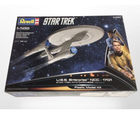 A Revell 1:500 scale Star Trek USS Enterprise modelling kit.
