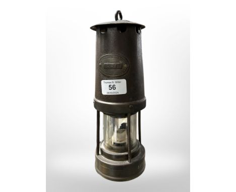 A Patterson of Gateshead on Tyne miner's lamp.
