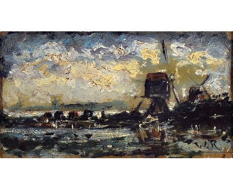Willem Roelofs, 1822 Amsterdam - 1897 Berchem ,  Malunterricht bei Abraham Hendrik Winter, Studium an der Akademie Den Haag, 