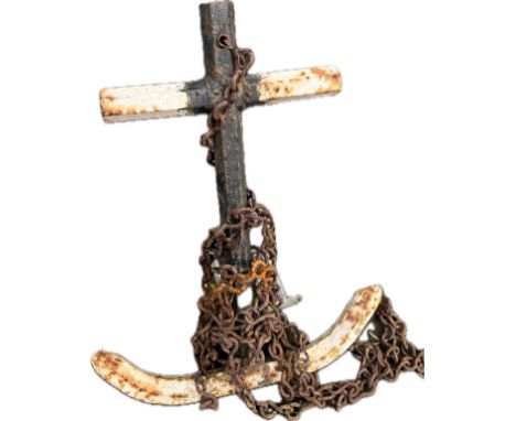 Vintage ships anchor, Height 17 inches