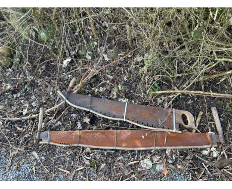 Two large vintage saws 