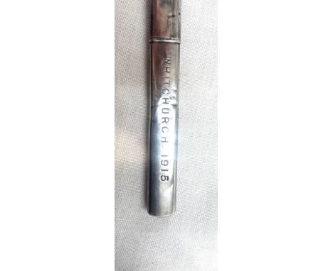 Vintage silver pencil holder case total weight 3.3grams 