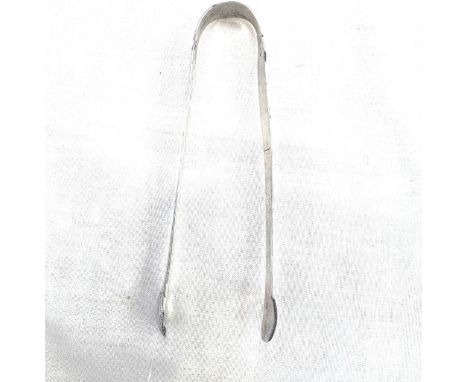 Pair of vintage silver sugar tongs, total weight 25 grams
