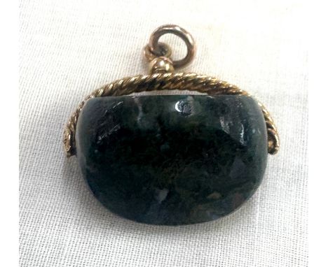 Vintage 9ct gold spinning pendant 