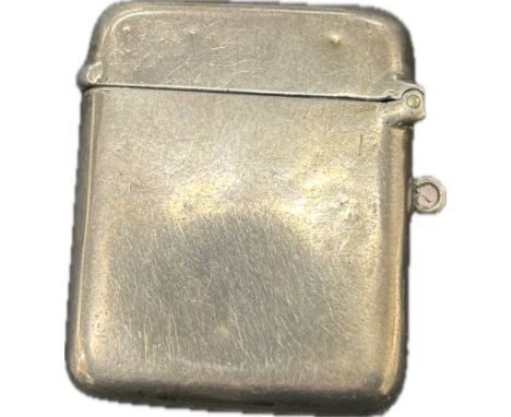 Vintage silver vesta case total weight 