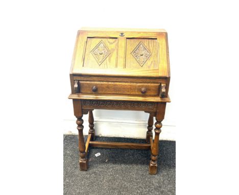 Vintage Old Charm Oak Bureau measures approximately 35 inches tall 20inches wide  16 inches depth 