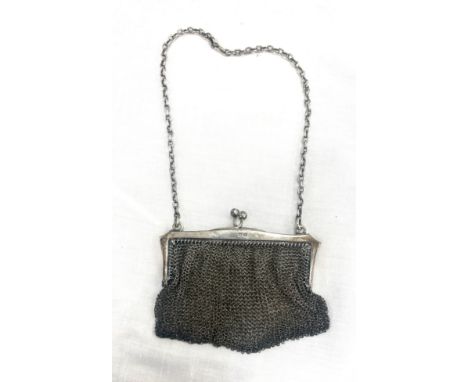 Vintage silver purse total weight 89 grams 