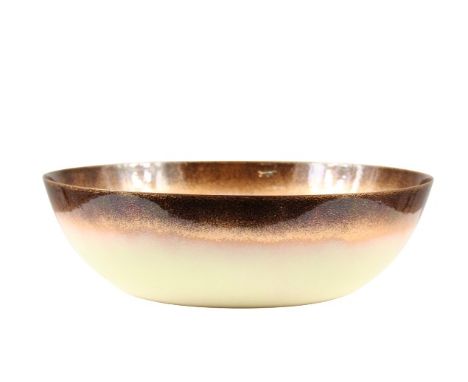 Jade Snow Wong (1922-2006) American, San Francisco- Important Mid Century Enamalist Large Enameled Copper Bowl. Wong's cerami