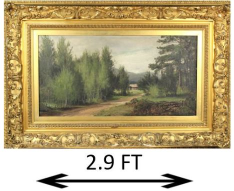 Beautiful oil on canvas by Horace Burdick, it is initialed in the lower left. It is housed and in original frame, slight loss