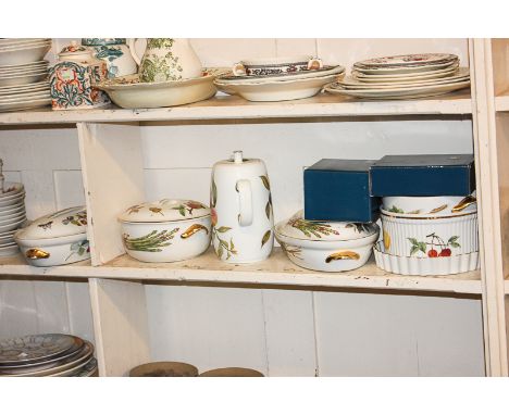 A large collection of Royal Worcester porcelain, Evesham pattern dinner and tea ware
