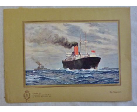Wilkinson Norman RL-'Big Steamers' Print pained for Princess Mary's gift book.