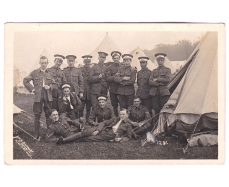 Royal Army Medical Corps WWI Unit at camp RP. Photo Burnett, Middlesbrough