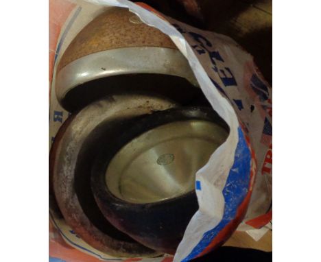 A bag containing a quantity of assorted car related items including Lucas King of the Road headlights, WWII blackout filter, 