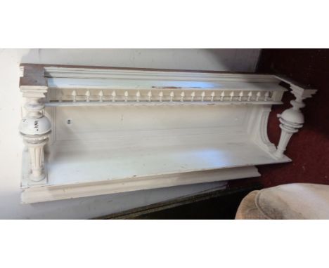 A 1.3m Shabby Chic painted decorative sideboard top - as a shelf