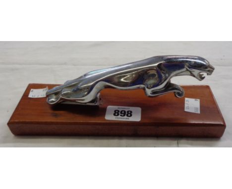 A vintage Jaguar car mascot