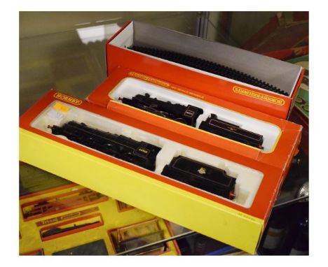 Model Railway - Hornby OO gauge - Two locos with tenders together with a small quantity of track   Condition: 