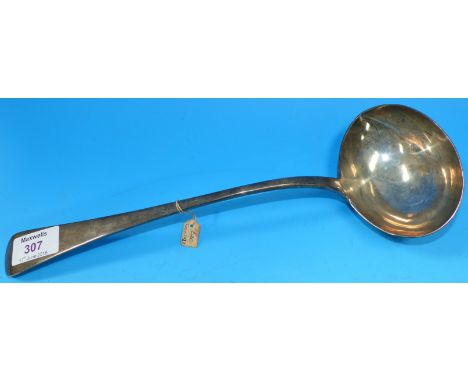 An Old English pattern soup ladle, London 1837, 7½ oz.
