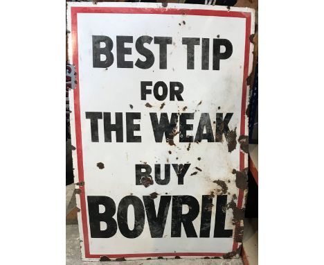 LARGE ENAMEL SIGN BOVRIL153cm x 101cm