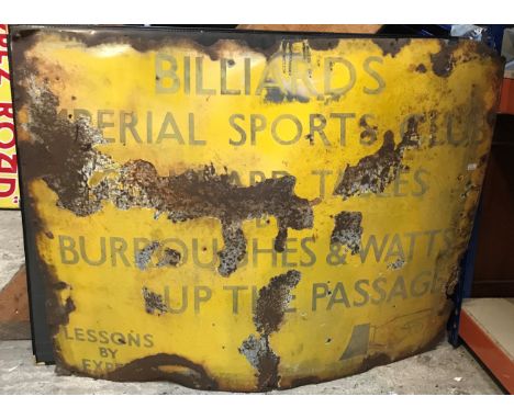 ENAMEL SIGN BURROUGHS & WATTS75cm x 101cm