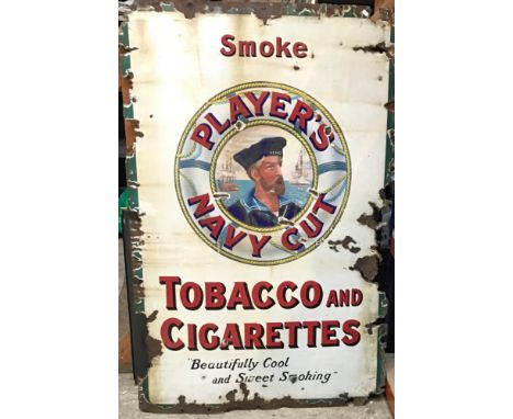 LARGE ENAMEL SIGN PLAYERAPP.SIZE: 152cm x 100cm