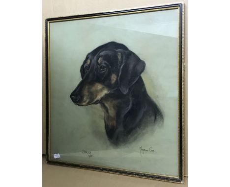 MARJORIE COX PASTEL OF A DOG