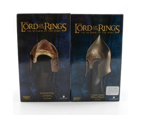 Sideshow Weta Collectibles, two 1:4 scale Lord of the Rings - The Return of the King replica models, Citadel Guard Helm of Pi