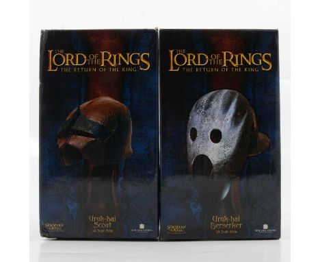 Sideshow Weta Collectibles, two 1:4 scale Lord of the Rings - The Return of the King replica models, Uruk-hai Berserker and S