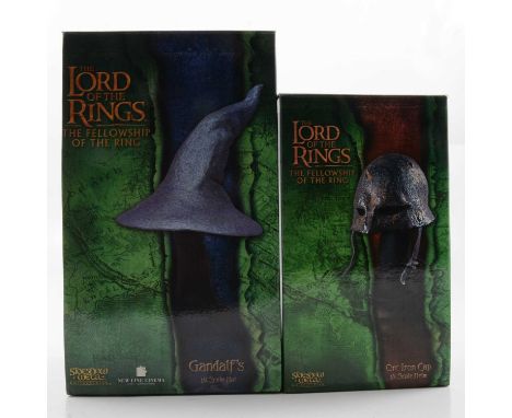 Sideshow Weta Collectibles, two 1:4 scale Lord of the Rings - The Fellowship of the Ring replica models, Gandalf's Hat and Or