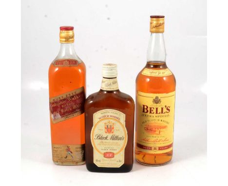 Seven bottles of assorted whisky, 1990s bottlings:Glenfiddich, Special Old Reserve, 1L, 86 US, 43 GL, in tubeJohnnie Walker, 