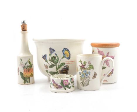 A Portmeirion 'Botanic Garden' pattern part dinner and tea service, to include dinner plates, starter plates, side plates, bo