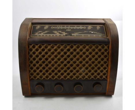 GEC Model BC 5445 bakelite case radio, 33cm.