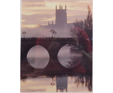 A R Smith,Figures on a village lane, and River scene,two watercolours, signed,18x38cm,and remaining modern watercolours and p