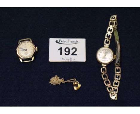 Two ladies gold wristwatches, Rotary and Avia. (2)(B.P. 24% incl. VAT)