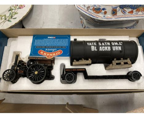 A CORGI 'DIBNAH'S CHOICE' TRACTION ENGINE, LOW LOADER AND BOILER, AS NEW IN BOX 