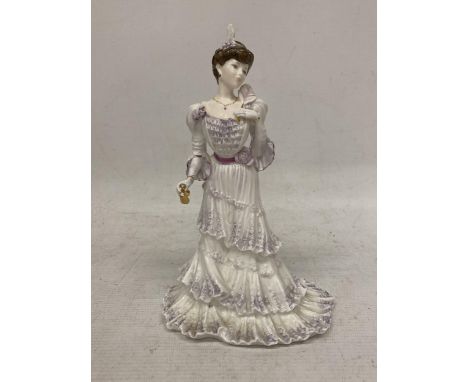 A COALPORT FIGURINE FROM THE GOLDEN AGE COLLECTION "EUGENIE" FIRST NIGHT AT THE OPERA LIMITED EDITION 8,859 OF 12,500 