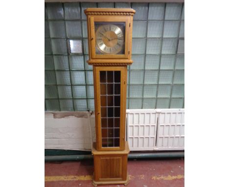 A twentieth century Junghans light oak regulator clock 