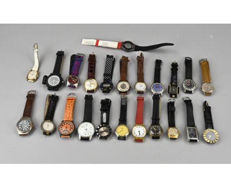 Lot with 20 watches, various models, quartz and mechanical. oaViking, Commodor, Citizen, Anker, Tempic,Micro Flash beam.