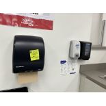 PAPER TOWEL, SOAP AND SANITIZER DISPENSER